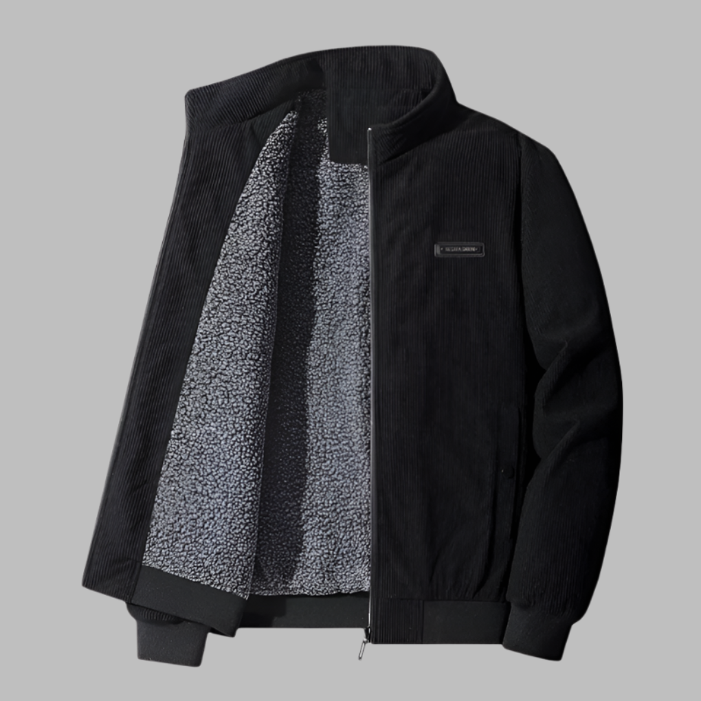 Cody Men's Winter Jacket | Plush Corduroy with Lamb-Like Lining 0