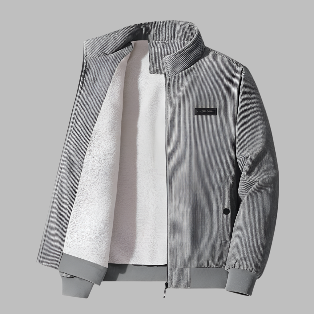 Cody Men's Winter Jacket | Plush Corduroy with Lamb-Like Lining 2