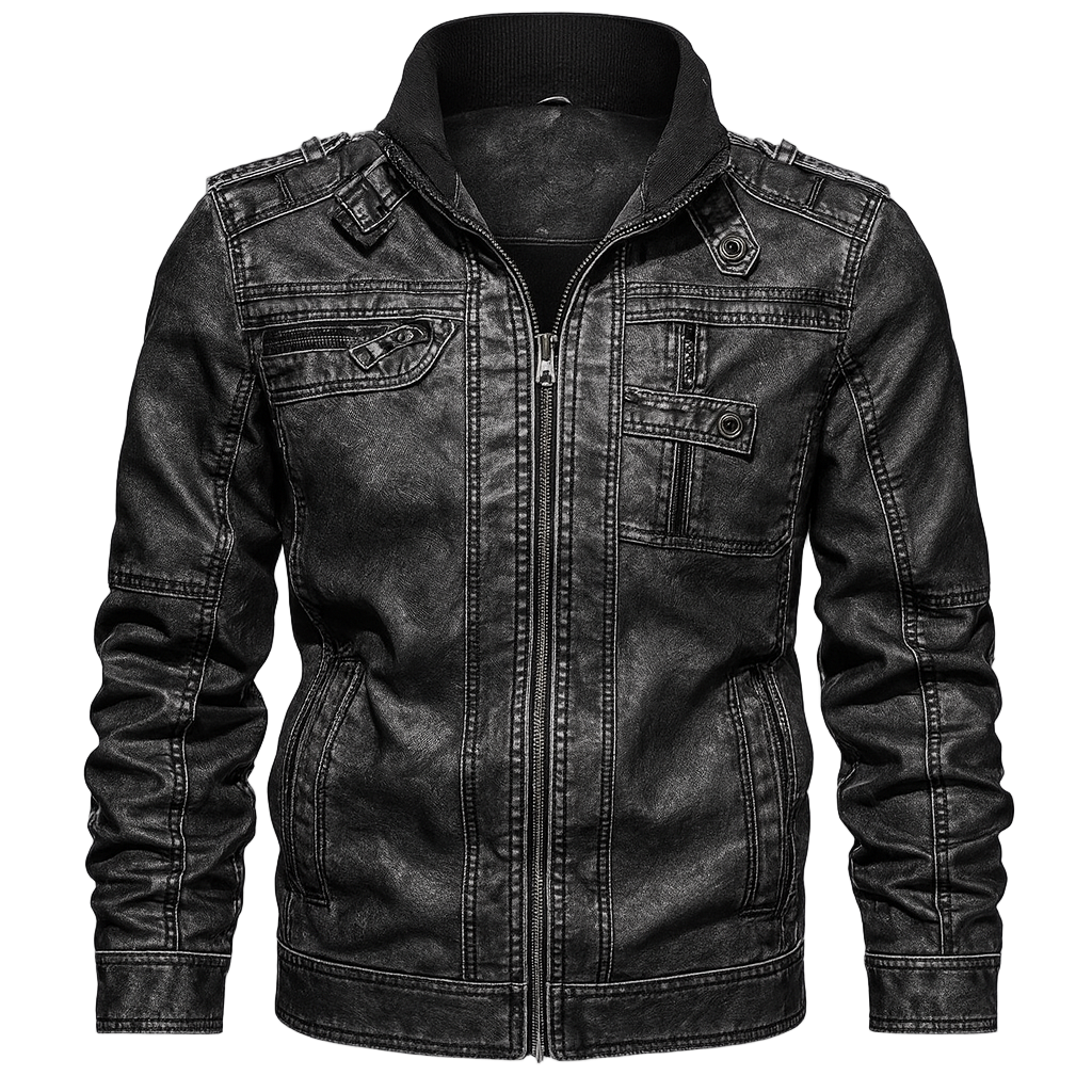 Maverick Men's Jacket | Genuine Leather, Rugged Motorcycle Style 0