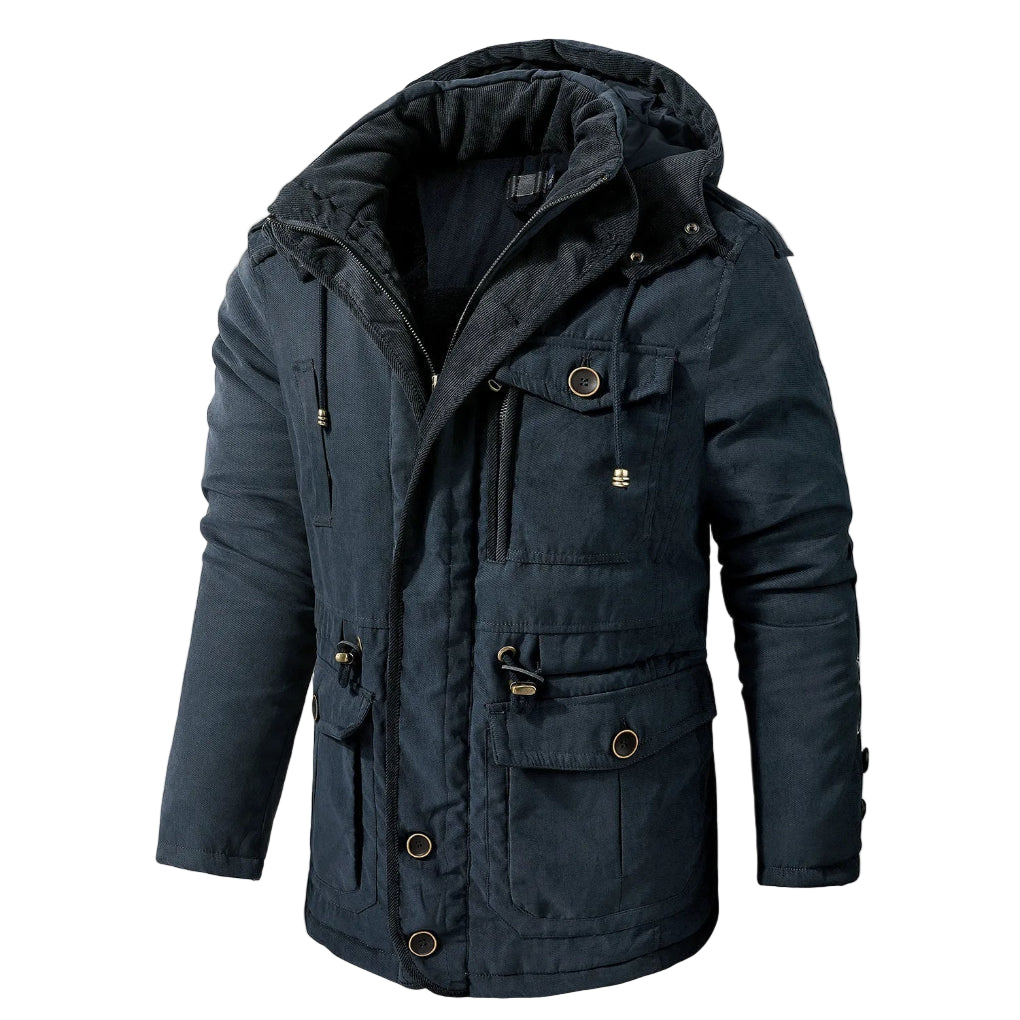 Max Men's Winter Jacket | Durable Fabric, Multi-Pocket Design 0