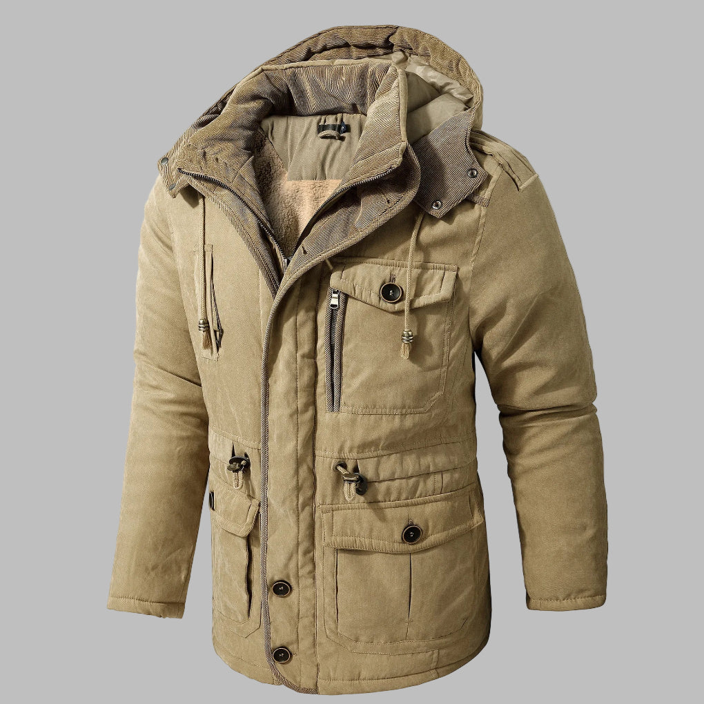 Max Men's Winter Jacket | Durable Fabric, Multi-Pocket Design 1