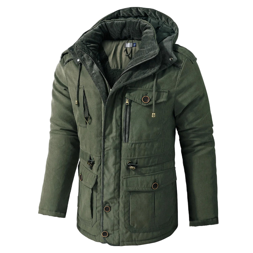 Max Men's Winter Jacket | Durable Fabric, Multi-Pocket Design 2