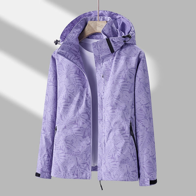 Women’s Waterproof Winter Hooded Jacket – Windproof Coat with Pockets