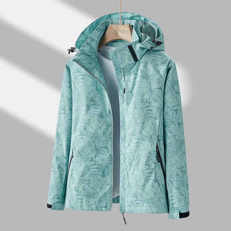 Women’s Waterproof Winter Hooded Jacket – Windproof Coat with Pockets