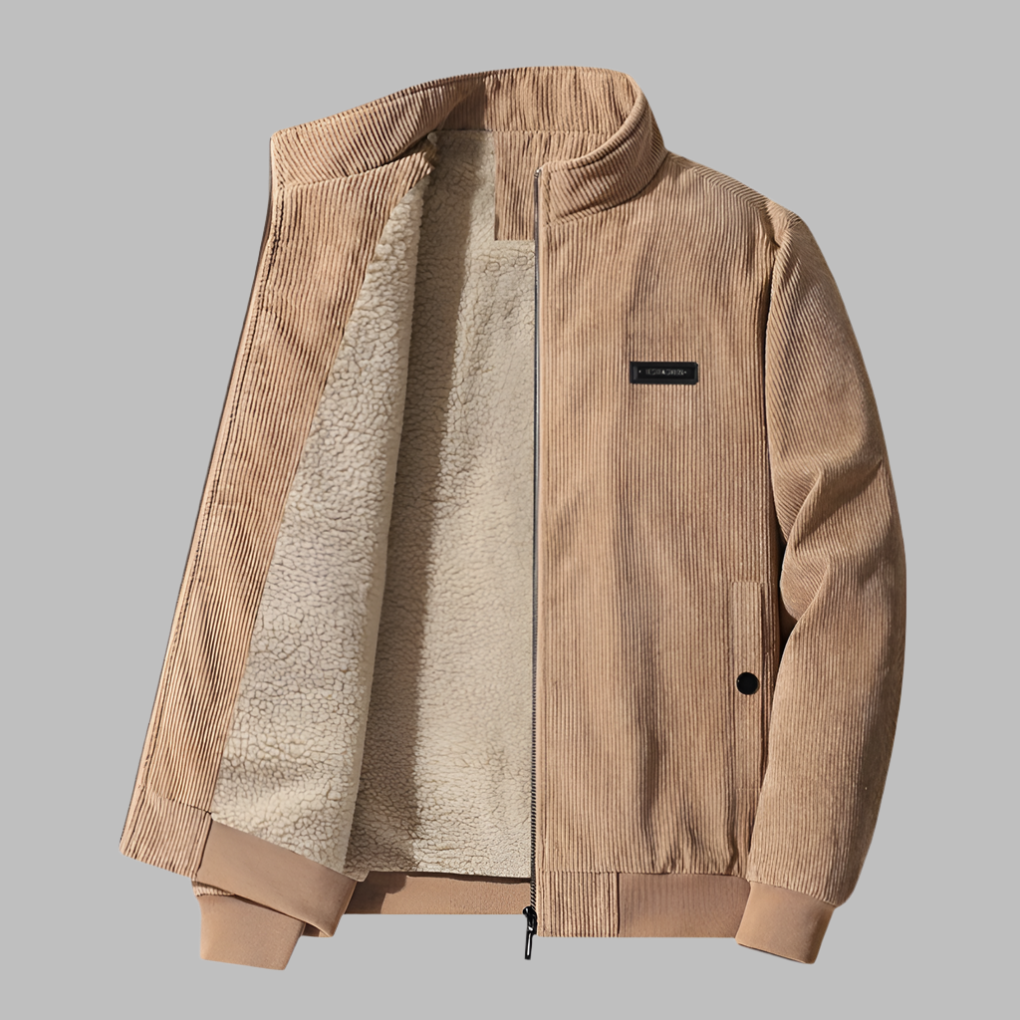 Cody Men's Winter Jacket | Plush Corduroy with Lamb-Like Lining 1