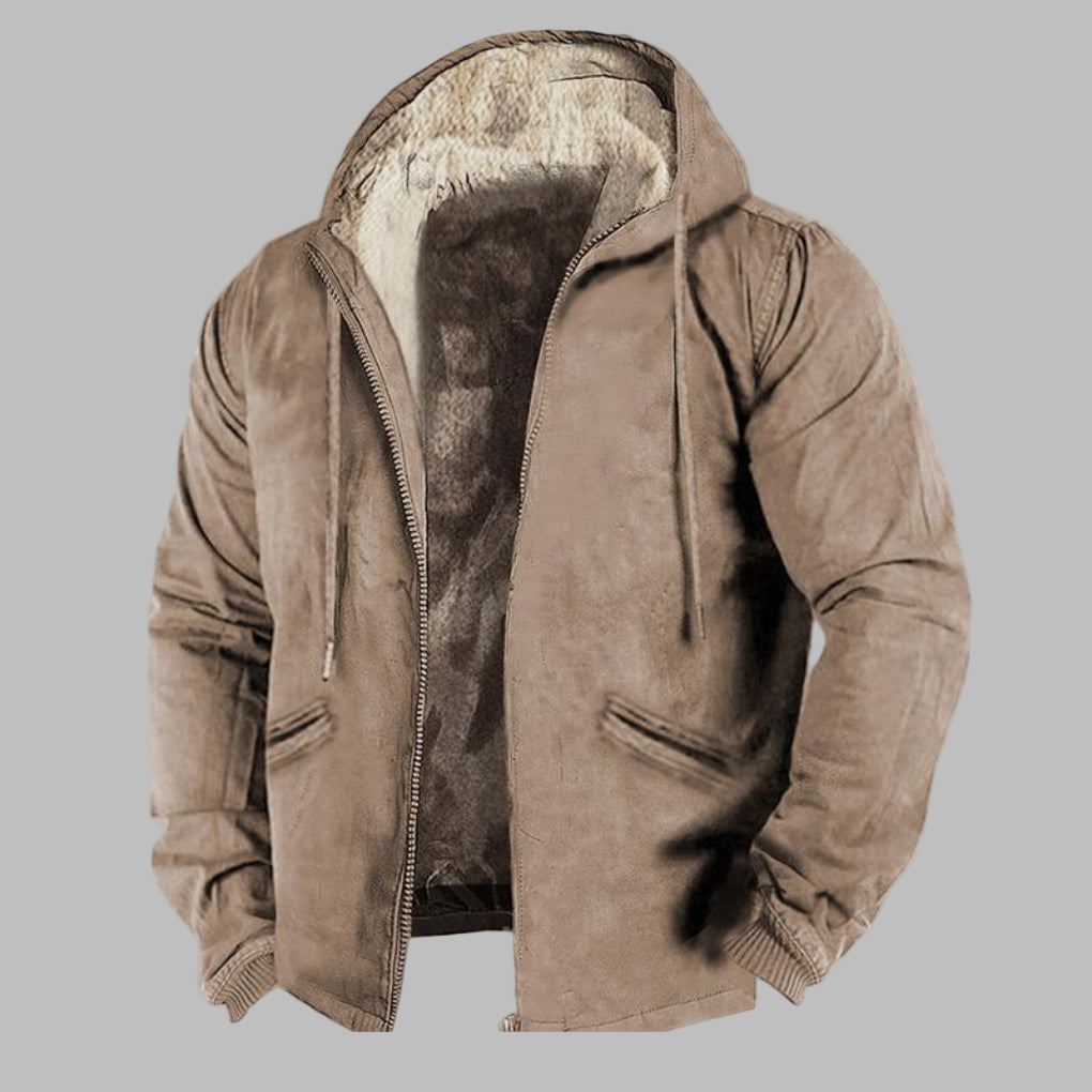 Harrison Men's Puffer Jacket | Camouflage Design, Functional Winter Coat 0