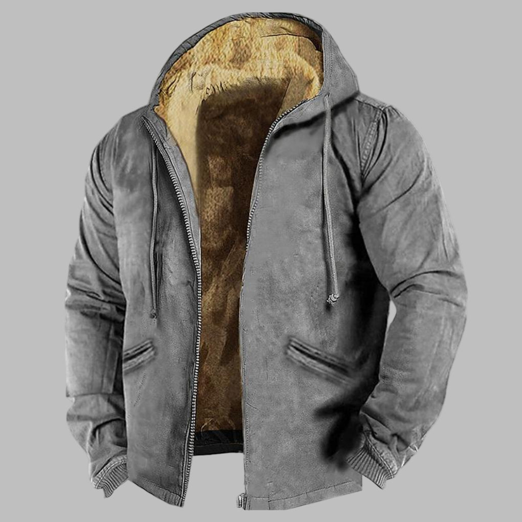 Harrison Men's Puffer Jacket | Camouflage Design, Functional Winter Coat 1