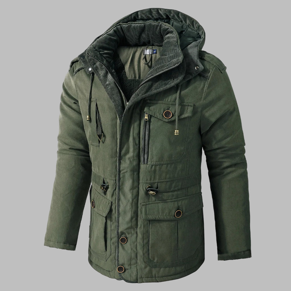 Max Men's Winter Jacket | Durable Fabric, Multi-Pocket Design 2