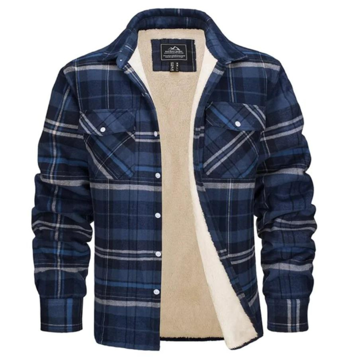Parker Men's Winter Jacket | Classic Plaid, Warm Insulation 6