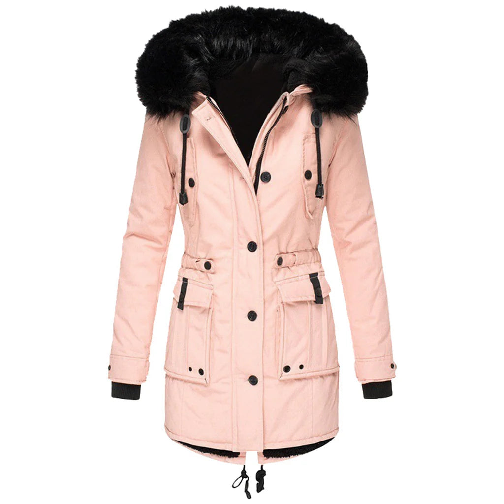 Women’s Winter Coat with Hood – Warm Insulated Parka for Cold Weather