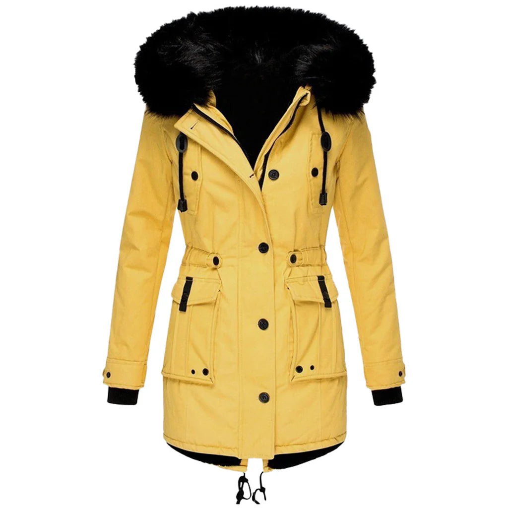 Women’s Winter Coat with Hood – Warm Insulated Parka for Cold Weather