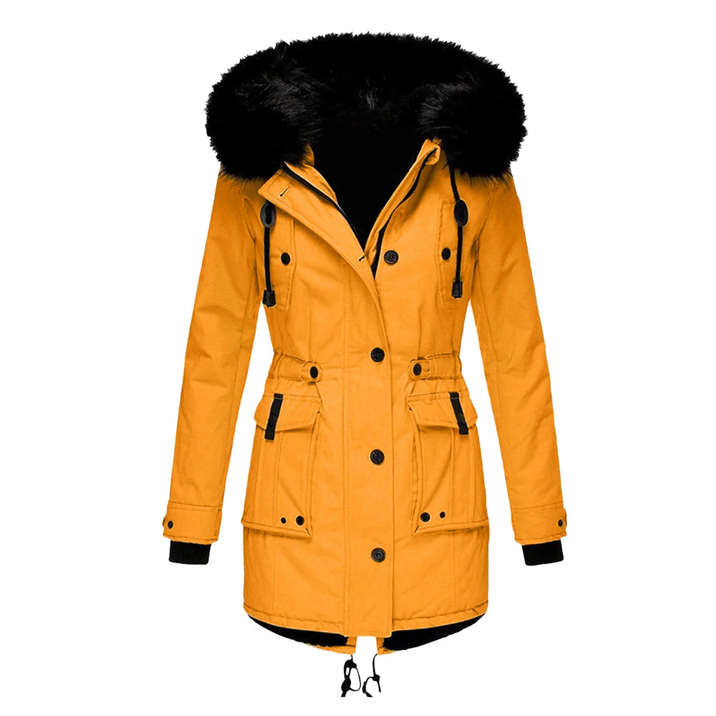 Women’s Winter Coat with Hood – Warm Insulated Parka for Cold Weather