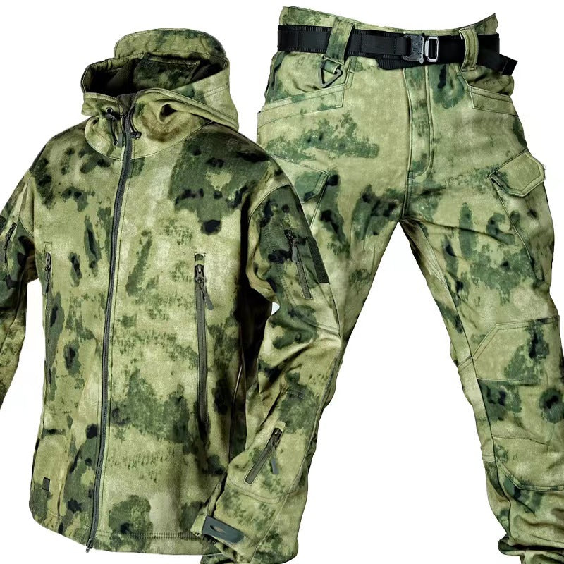 Tactical Men's Jacket | Windproof Water-Resistant Softshell with Fleece Lining 5
