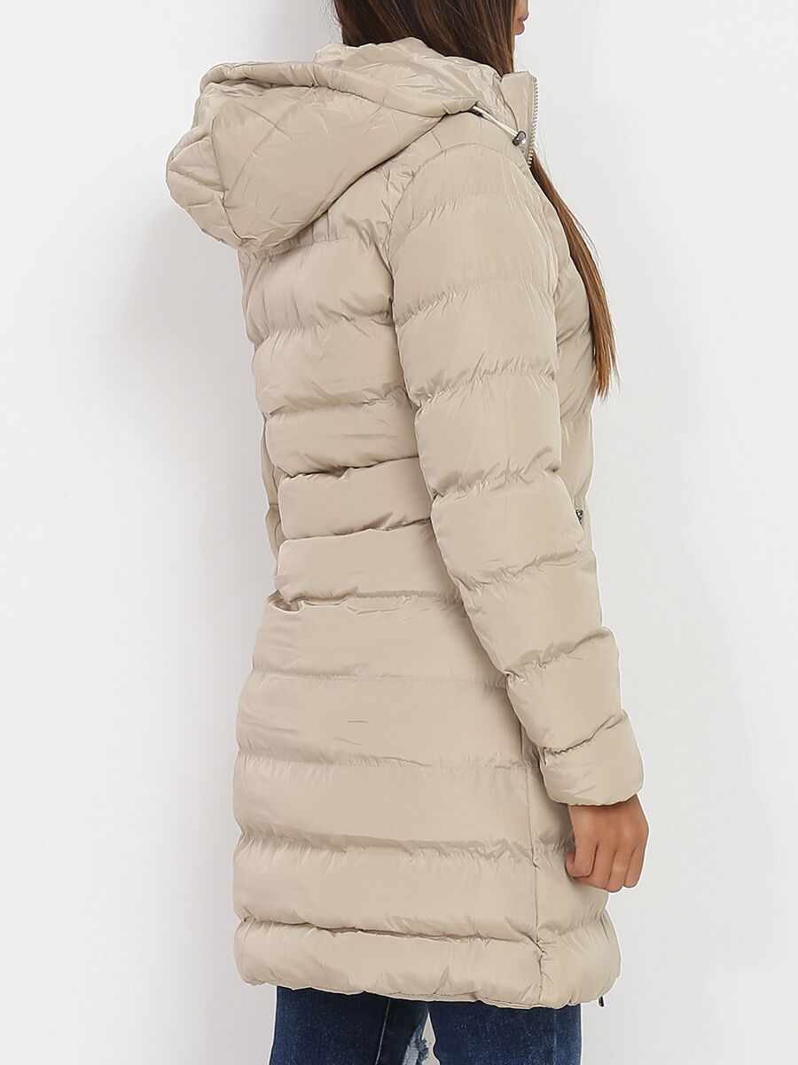 Women’s Hooded Padded Winter Coat – Long Warm Jacket