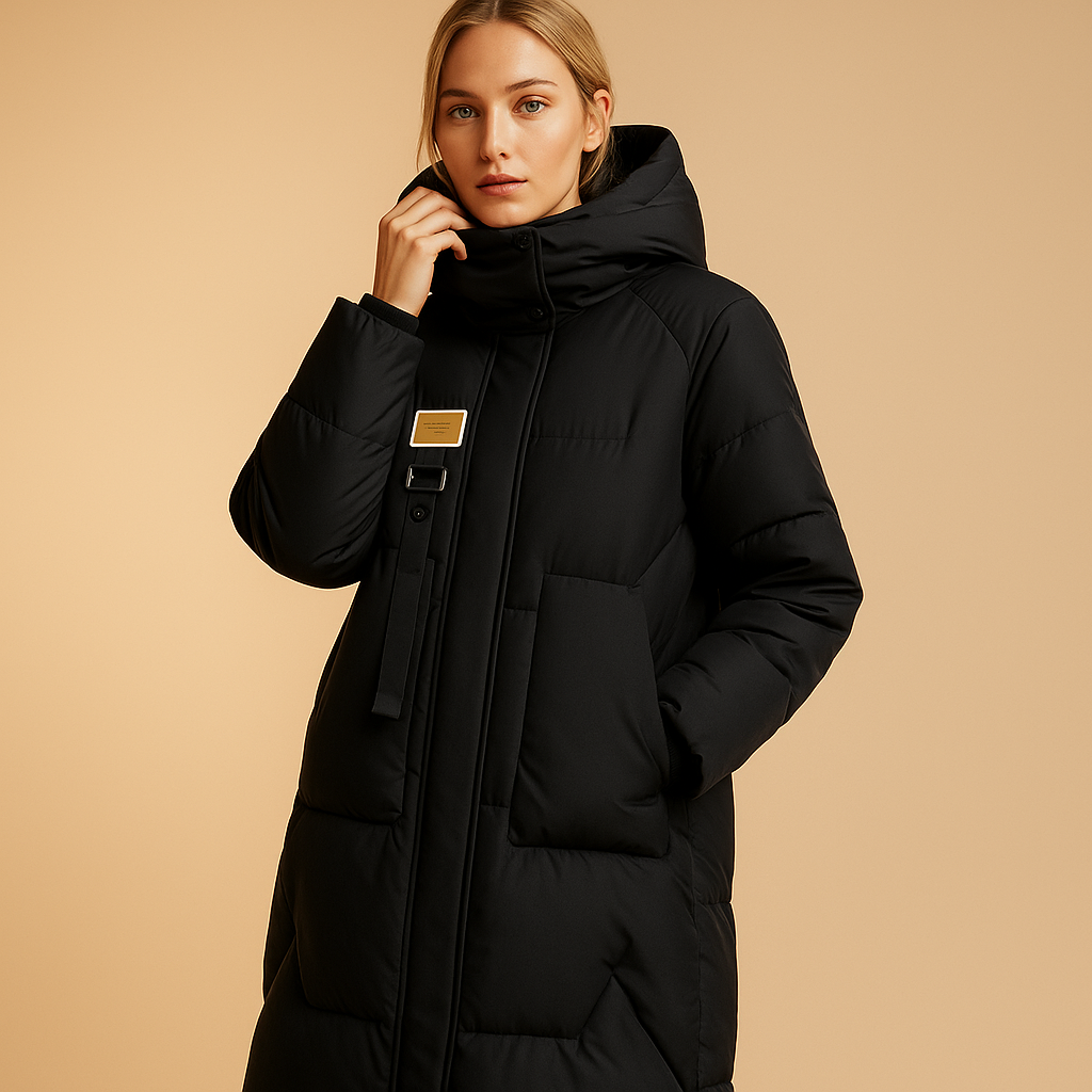 Women’s Winter Coat with Pockets – Warm Lined Jacket for Everyday Wear