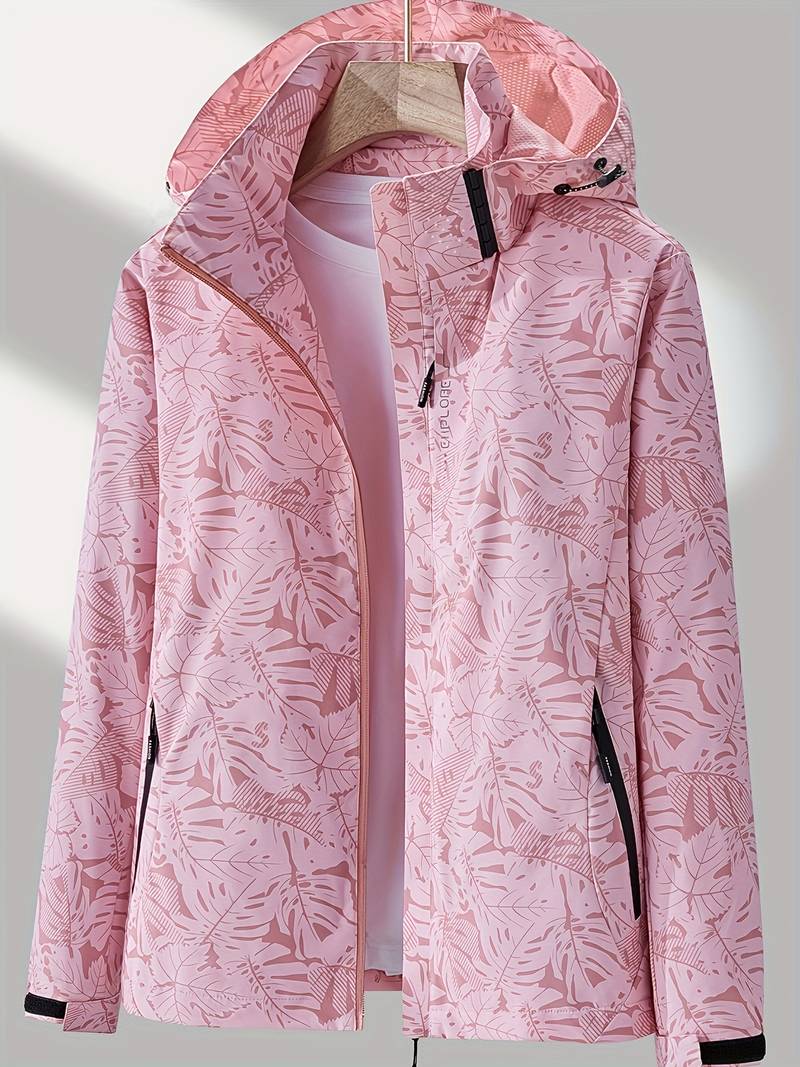 Women’s Waterproof Winter Hooded Jacket – Windproof Coat with Pockets